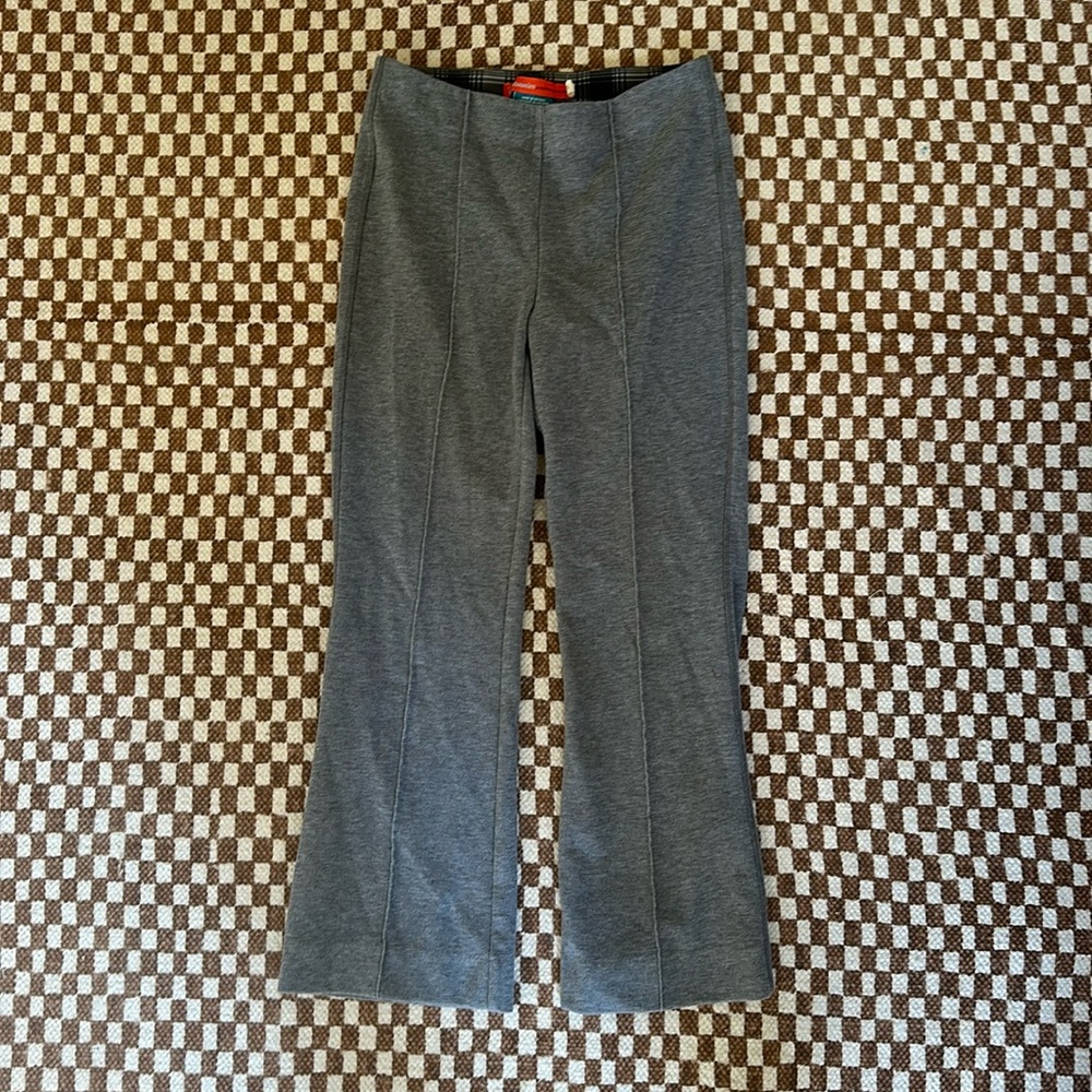 Anthropologie Cartonnier XS grey Seamed Flare Pants